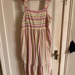 Universal Thread Rainbow Tiered Sundress